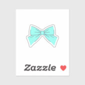 Blauwe Aqua Strik Sticker (Vel)