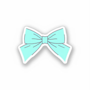Blauwe Aqua Strik Sticker