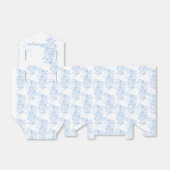 Blauwe aqua vogel dank u bruiloft gunst tent box bedankdoosjes (Uitgevouwen)