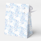 Blauwe aqua vogel dank u bruiloft gunst tent box bedankdoosjes (Achterkant)