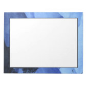 Blauwe aquarel bergen notitieblok (Voorkant)