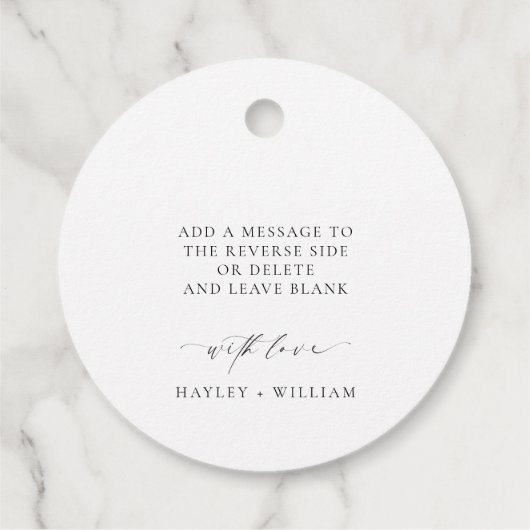 Blauwe Aquarel Streep Limoncello Bedankjes Labels (Achterkant)