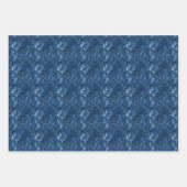 Blauwe Aquarel Trio Inpakpapier Vel (Voorkant 3)