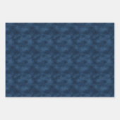 Blauwe Aquarel Trio Inpakpapier Vel (Voorkant)