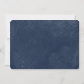 Blauwe Aquarel Trouwtafel Nummers Kaart (Achterkant)