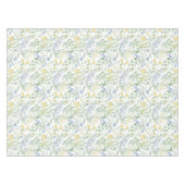 Blauwe Aquarel Wilde Bloem Tafelkleed (Voorkant (Horizontaal))