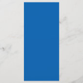 Blauwe Aquarelrozen Elegant Trouwmenu Menu (Achterkant)