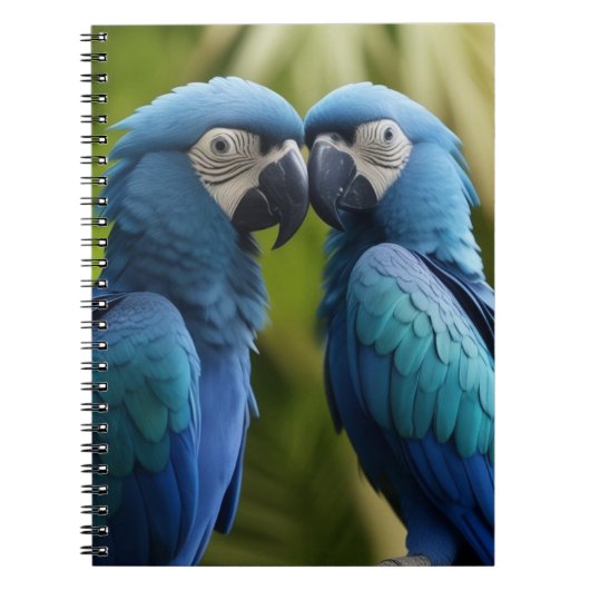 Blauwe Ara Notitieboek (Voorkant)