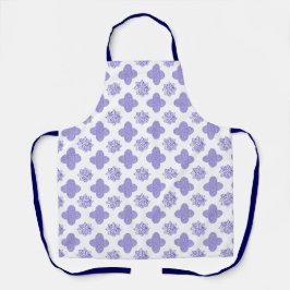 Blauwe Arabesque Print Keuken Schort