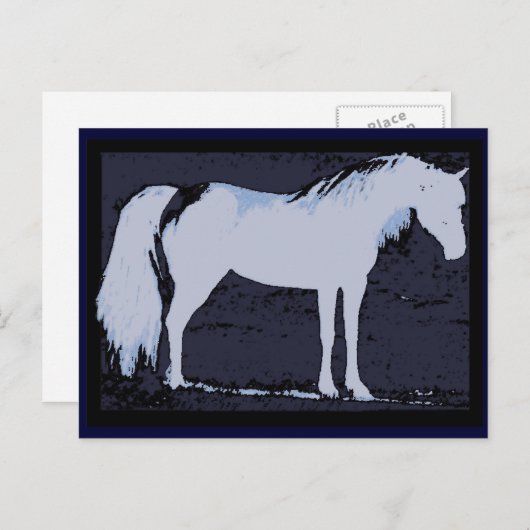 Blauwe Arabische Briefkaarten (Voorkant / Achterkant)