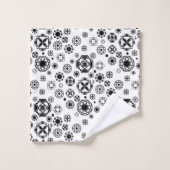 Blauwe Arabische Ecoratieve Curie Bad Handdoek (Wasdoekje)