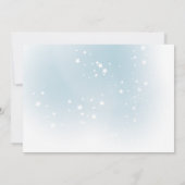 Blauwe Arctische dieren in maskers Baby Sprinkle I Kaart (Achterkant)