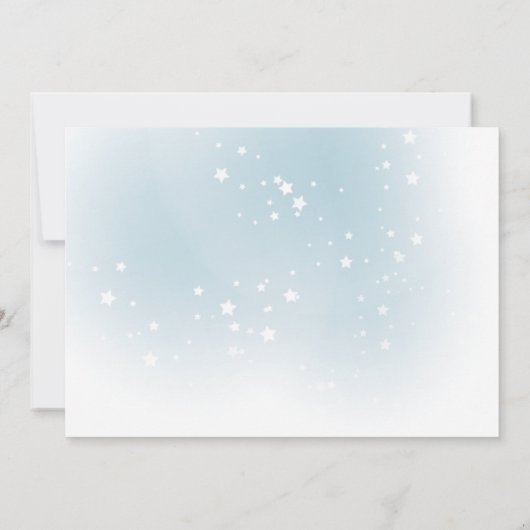 Blauwe Arctische dieren in maskers Baby Sprinkle I Kaart (Achterkant)