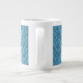 BLAUWE ARGYLE BREISEL Grote mok + Initiaal II (Achterkant)