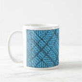 BLAUWE ARGYLE TRUI Witte Mok (Links)