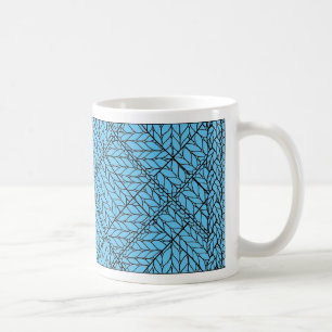 BLAUWE ARGYLE TRUI Witte Mok