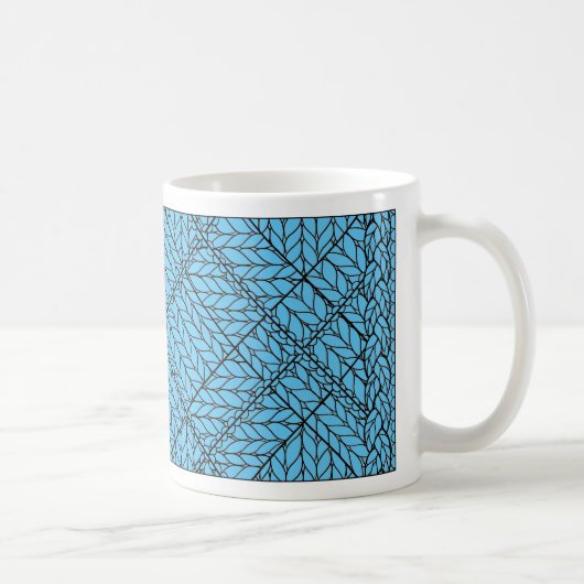 BLAUWE ARGYLE TRUI Witte Mok (Rechts)