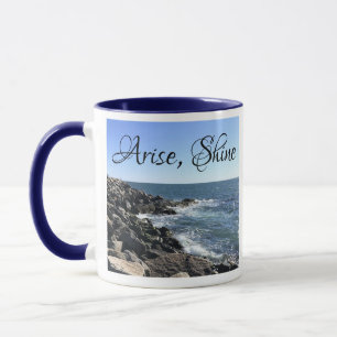 Blauwe Atlantische Oceaan Bijbel Verse Seashore Wa Mok