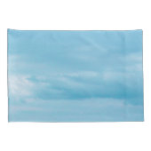 Blauwe Atlantische Oceaan Hemel Wit Pet Golven Kussensloop (Achterkant-Rechts)