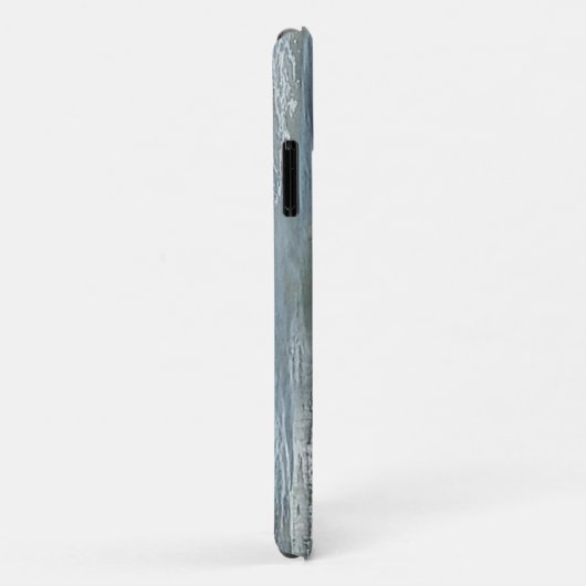 Blauwe Atlantische Oceaan Shore Eenvoudige Grote P Case-Mate iPhone Case (Achterkant/rechts)