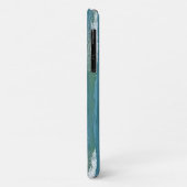 Blauwe Atlantische Oceaan Shore Eenvoudige Grote P Case-Mate iPhone Case (Achterkant/links)