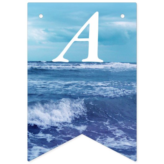  blauwe Atlantische Oceaan Vlaggetjes (Tweede vlag)