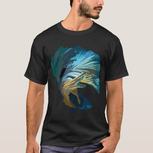 blauwe aurora t-shirt (Voorkant)