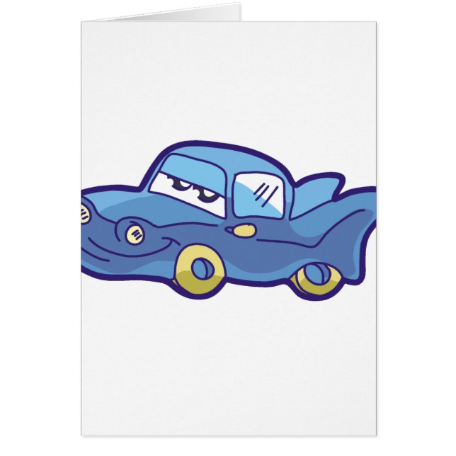 Blauwe auto (Voorkant)