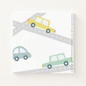 Blauwe Auto Ballonnen Witte Jongen Baby shower Notitieboek (Achterkant)