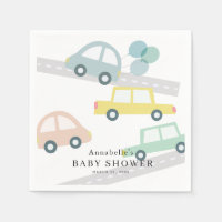 Blauwe Auto Ballonnen Witte Jongen Baby shower