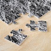  blauwe auto in grijs veld legpuzzel (Zijkant)