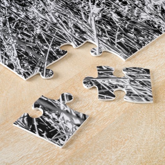 blauwe auto in grijs veld legpuzzel (Zijkant)