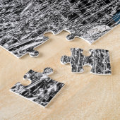  blauwe auto legpuzzel (Zijkant)