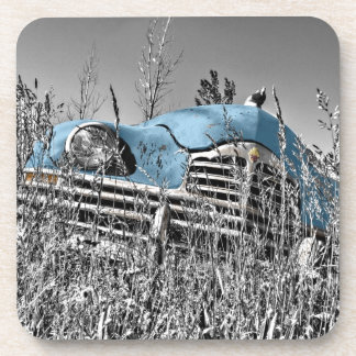 blauwe auto onderzetter