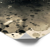 Blauwe Auto Tijdloze Automobiele Kunst Poster (Hoek)