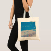 Blauwe auto tote bag (Voorkant (product))