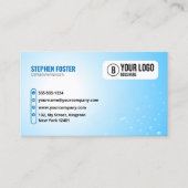 Blauwe Auto Wassen Auto Detailing Auto Reiniging W Visitekaartje (Voorkant)