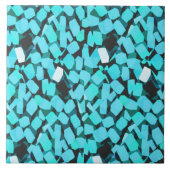 Blauwe Avalanche grote tegel Tegeltje (Voorkant)