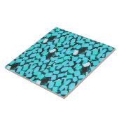 Blauwe Avalanche grote tegel Tegeltje (Zijkant)