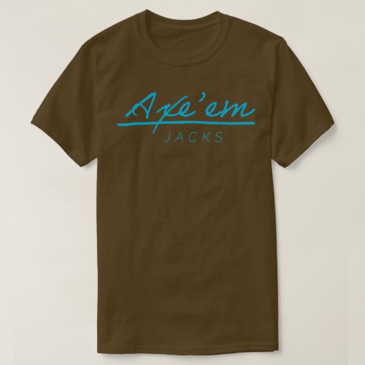 blauwe Axeem-aansluitingen T-shirt (Design voorkant)