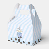 Blauwe Axolotl Bubble Boba Thee Par-tea Jongens Ve Bedankdoosjes (Achterkant)