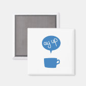 Blauwe Ay Up Cup magneet (Voorkant / Achterkant)
