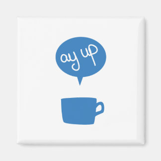 Blauwe Ay Up Cup magneet