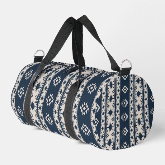 Blauwe Azteekse Print Cut Sew Tas (Linkerhoek)