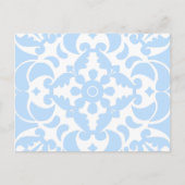 Blauwe Azulejos Portugees Spaans Mediterraan Feestdagenkaart (Voorkant)