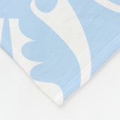 Blauwe Azulejos Portugees Spaans Mediterraan Fleece Deken (Hoek)