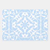 Blauwe Azulejos Portugees Spaans Mediterraan Inpakpapier Vel (Voorkant)