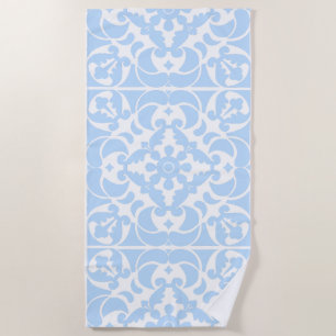 Blauwe Azulejos Portugees Spaans Mediterraan Strandlaken