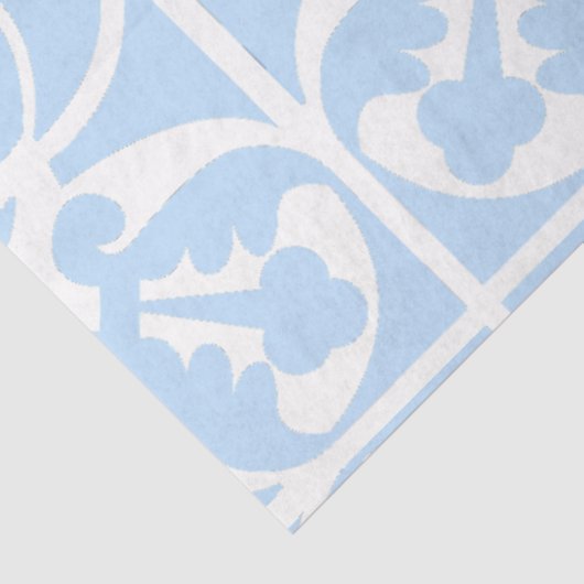 Blauwe Azulejos Portugees Spaans Mediterraan Tissuepapier (Detail)