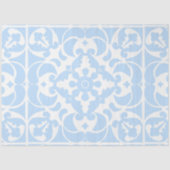 Blauwe Azulejos Portugees Spaans Mediterraan Tissuepapier (Voorkant)